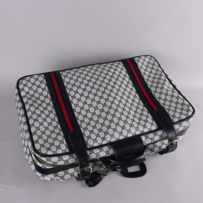 Valise bleue monogramme vintage Gucci