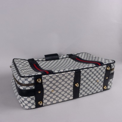 Valise bleue monogramme vintage Gucci