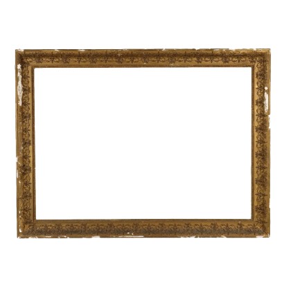 Antique Frame Pastiglia Carving France XX Century