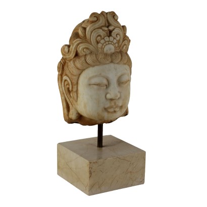 Guanyin Head in Marble