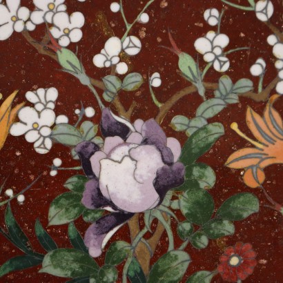 Large Cloisonné Po Enamel Plate