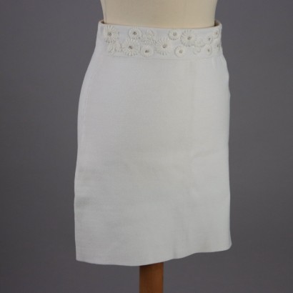 Claudie Pierlot Skirt with Floral Embroidery