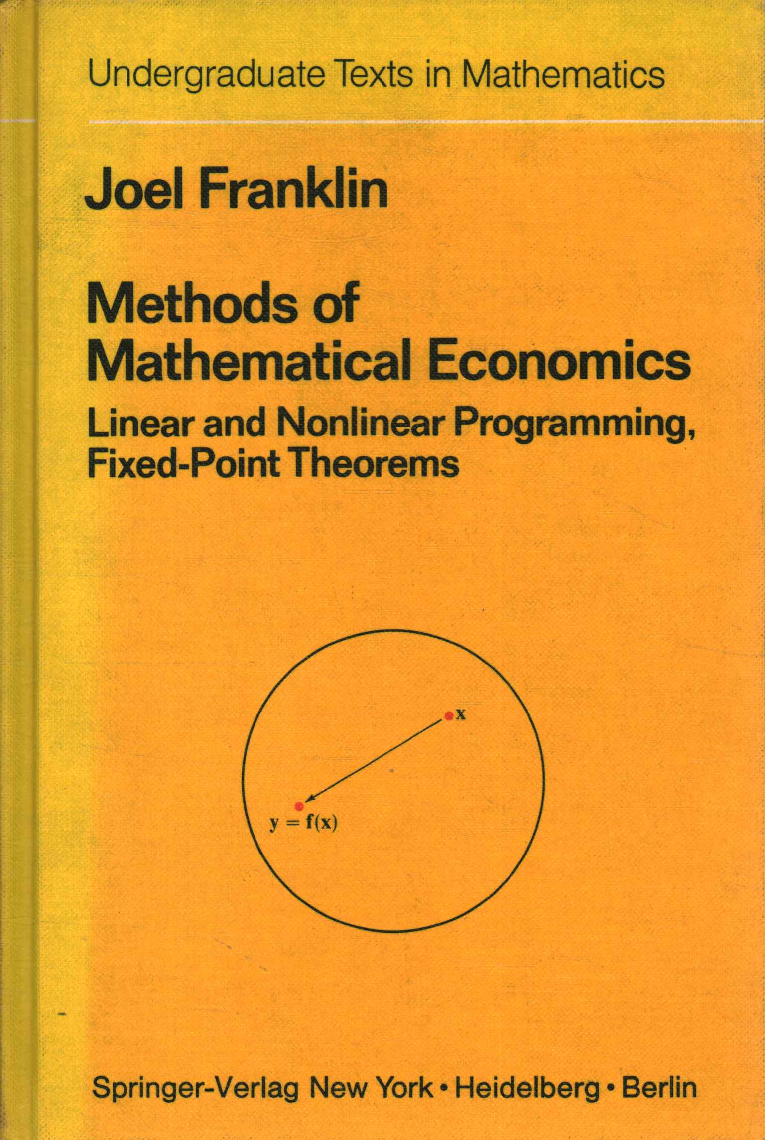 Methods of Mathematical Economics