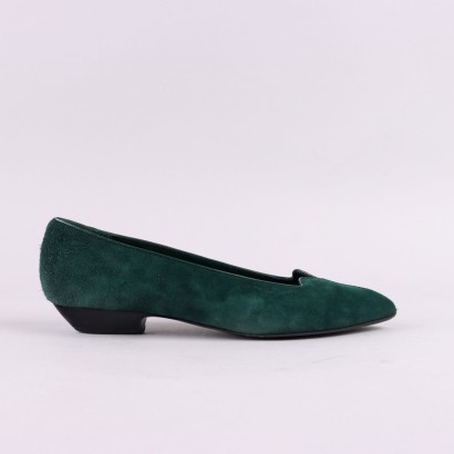 Gucci Vintage Green Ballerinas