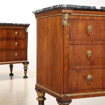 Pair of Lucchesi Empire chests of drawers