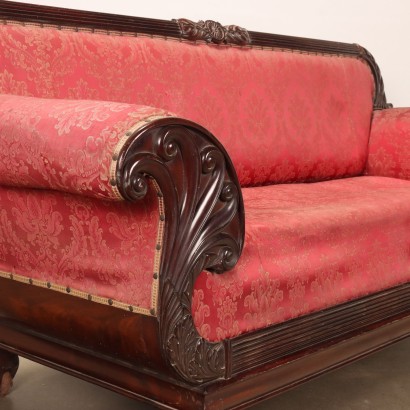 Restoration Sofa in Mahogany