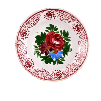 Majolica ceramic plate