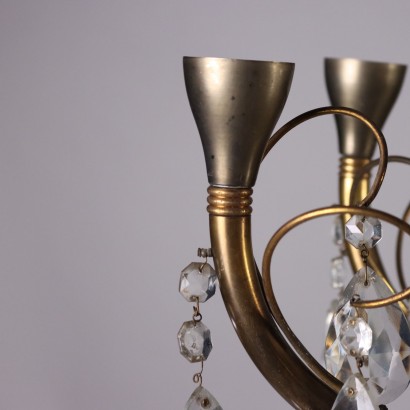 Lustre, Lustre en Laiton et Cristal