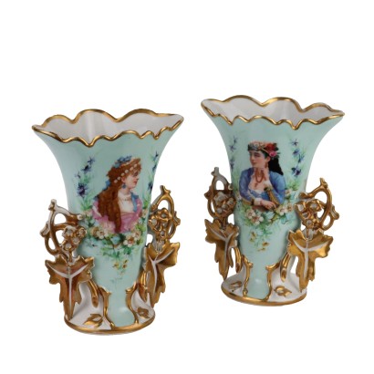 Paire de Vases Bouquets