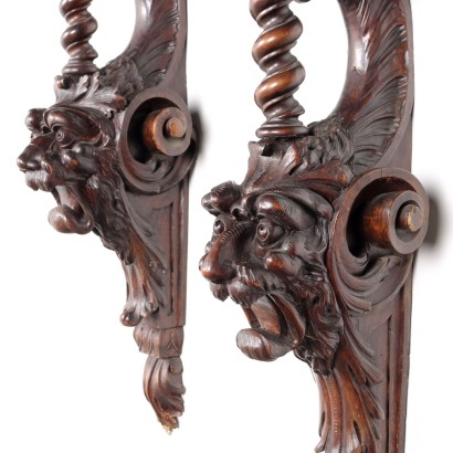 Pair of Neobaroque shelves