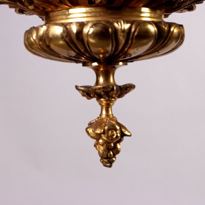 Lustre de style rococo en bronze