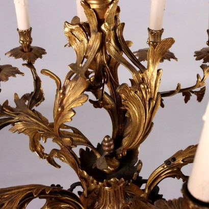 Lustre de style rococo en bronze