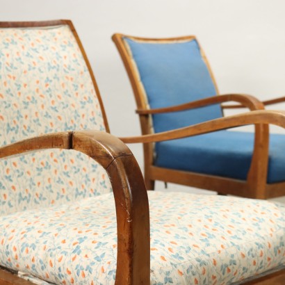 Pair of "La Soggiorno" armchairs, Pair of La Soggiorno armchairs