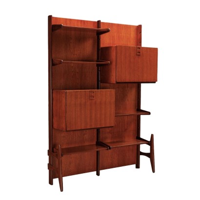 Vintage Bookshelf F.lli Proserpio Teak Italy 1950s-60s