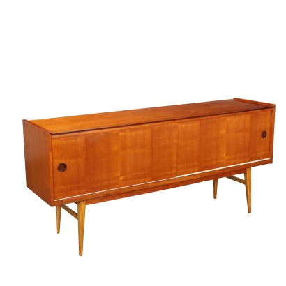 Vintage 1960s Sideboard Teak Veneered Wood Italy