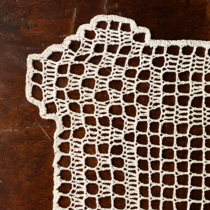 Rayure en filet au crochet