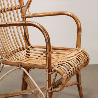 Bamboo armchair from the 70s and 80s