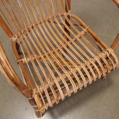 Bamboo armchair from the 70s and 80s