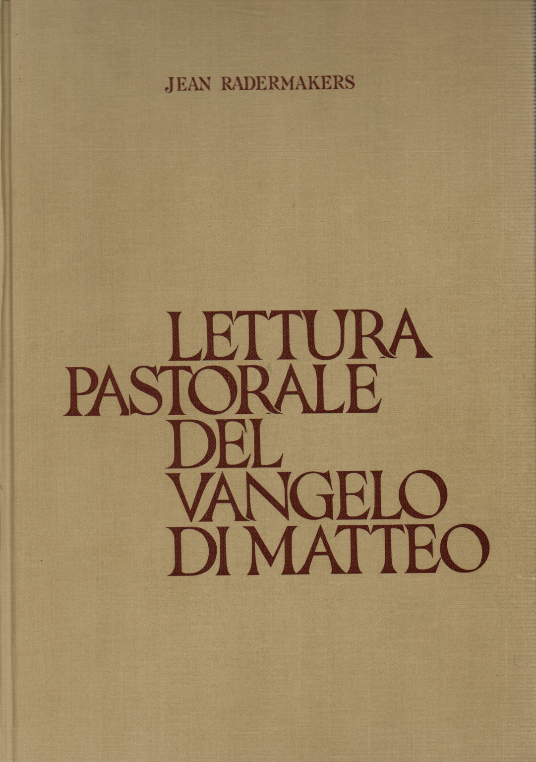 Lectura Pastoral del Evangelio de Mateo