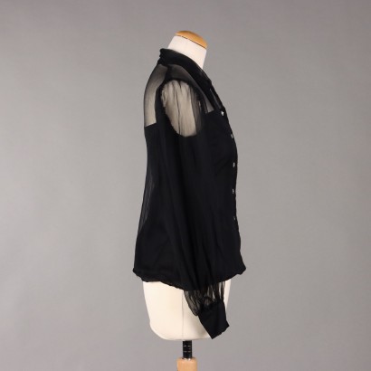 Camicetta Vintage in Voile Nero