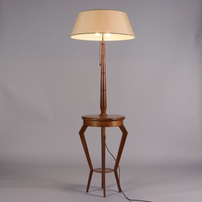 Lampe avec table des années 1950