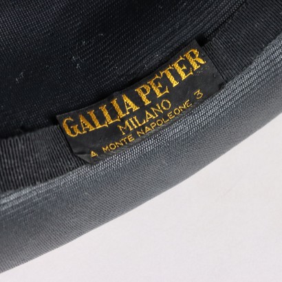 Chapeau noir vintage Gallia Peter