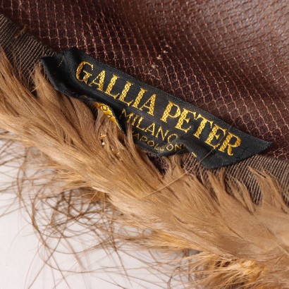 Gallia Peter Cappello Vintage con Piume