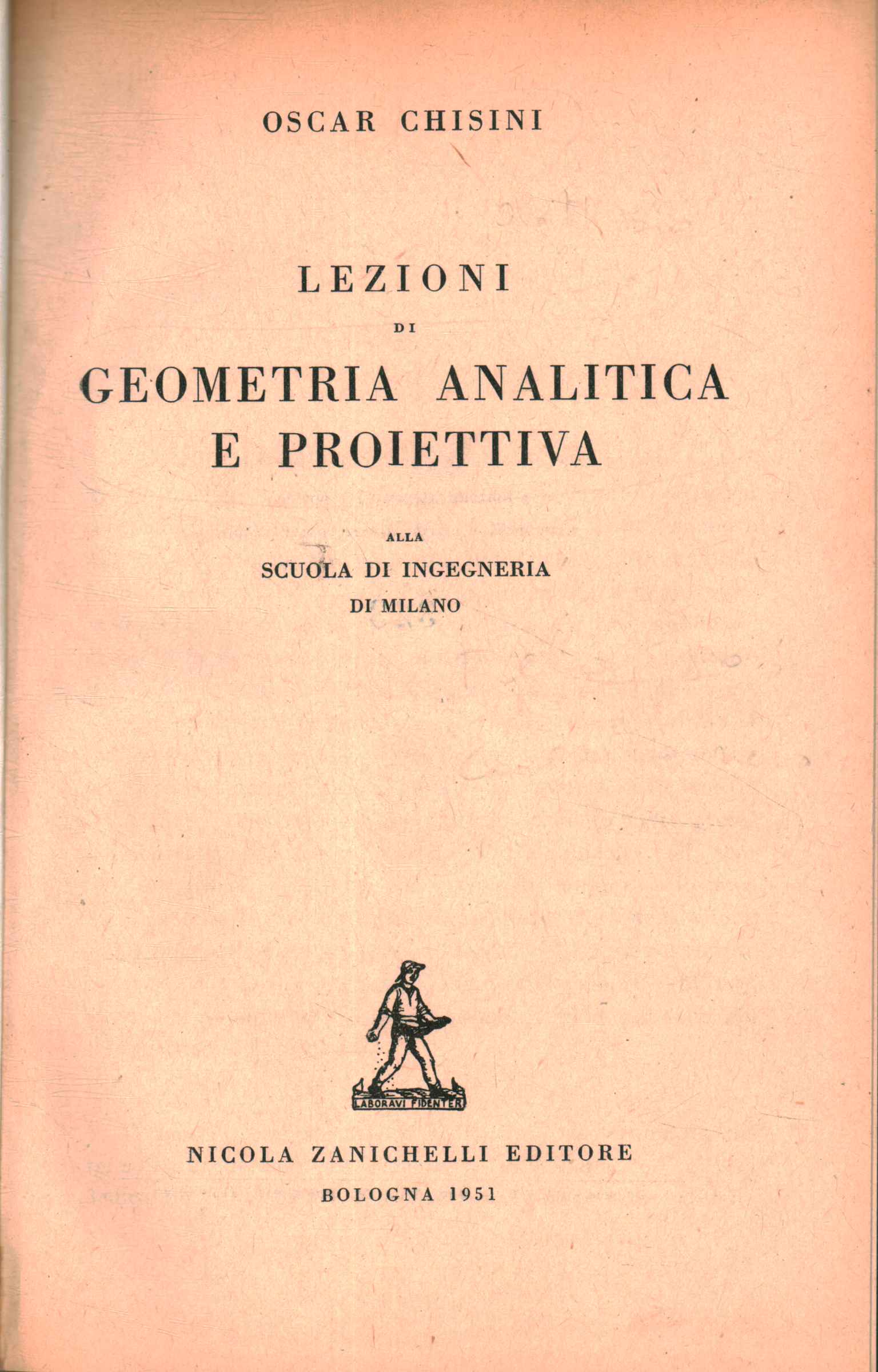 Lezioni di geometria analitica e proiett