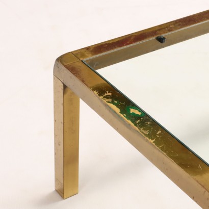 1960s brass coffee table