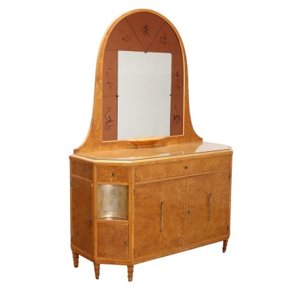 Commode avec miroir années 40-50