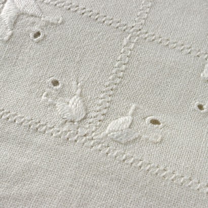 antique, tablecloth, antique tablecloths, antique tablecloth, antique Italian tablecloth, antique tablecloth, neoclassical tablecloth, 19th century tablecloth, linen tablecloth with 12 napkins