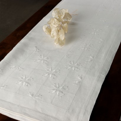 antique, tablecloth, antique tablecloths, antique tablecloth, antique Italian tablecloth, antique tablecloth, neoclassical tablecloth, 19th century tablecloth, linen tablecloth with 12 napkins