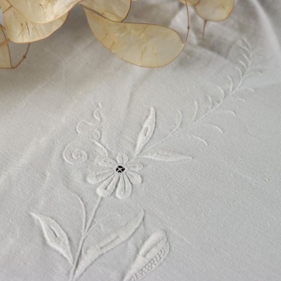 antiques, sheets, antique sheets, antique sheets, ancient Italian sheets, antique sheets, neoclassical sheets, 19th century sheets, double sheet and two pillowcases