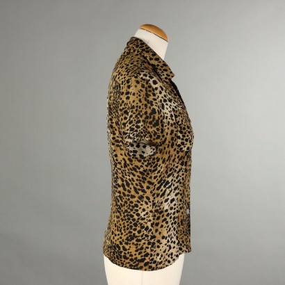 Blunauta Top in Seta Animalier