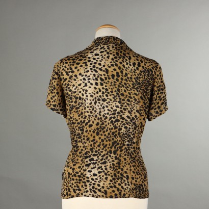 Blunauta Top in Seta Animalier