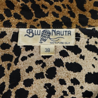 Blunauta Top in animalier silk