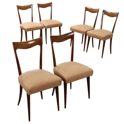 Six chaises des années 1950