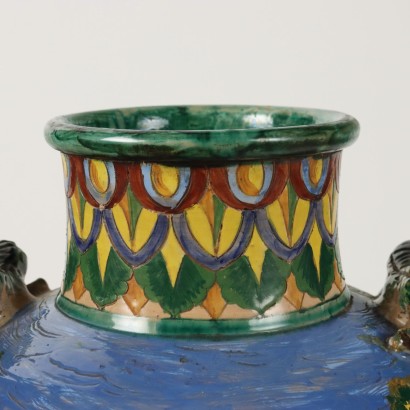 Große Keramikvase, hergestellt von Aret