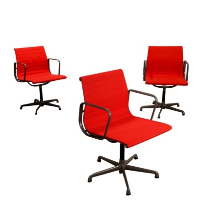 Groupe de 3 Chaises Vintage ICF EA117 Design Charles & Ray Eames