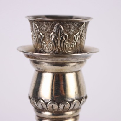 Pair of Candlesticks in 900 Silver