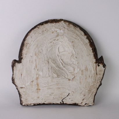 Portrait of a Man Plaque in Plaster