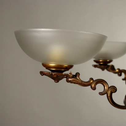 Brass chandelier