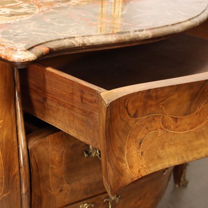 Dresser with Mirror in Baroque Style