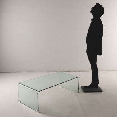 Glass coffee table