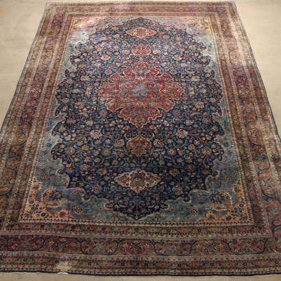 Tapis Ancien Asiatique Coton Laine Noeud Fin 570 x 350 cm