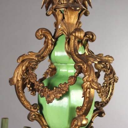 Lampadario Napoleone III in Bronzo Dorat