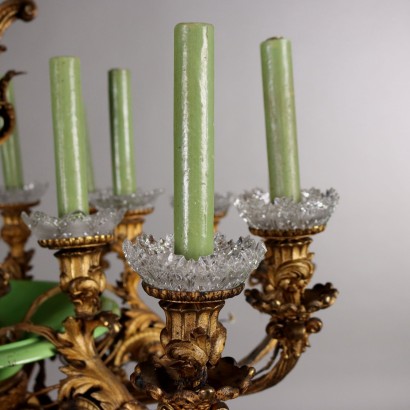 Lustre Napoléon III en Bronze Doré