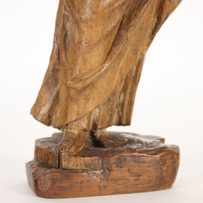 Figur des Philosophen Holzskulptur