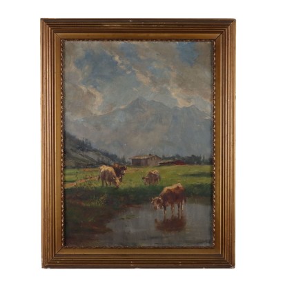 Peinture de Giovanni Rava,Paysage de montagne,Giovanni Rava,Giovanni Rava,Giovanni Rava,Giovanni Rava,Giovanni Rava