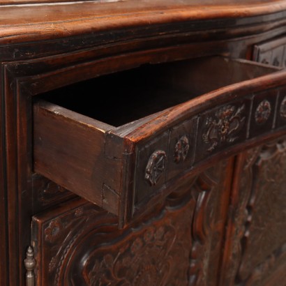 Sideboard with stand signed Jean Baptist